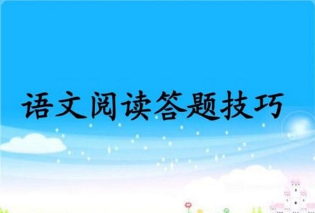 高考语文阅读理解答题技巧和模式